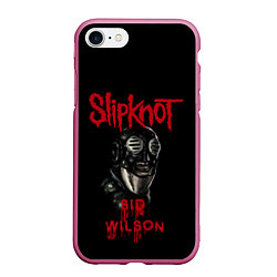 Чехол iPhone 7/8 матовый SID WILSON SLIPKNOT СЛИПКНОТ Z, цвет: 3D-малиновый