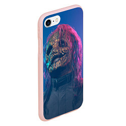 Чехол iPhone 7/8 матовый Corey Taylor, цвет: 3D-светло-розовый — фото 2