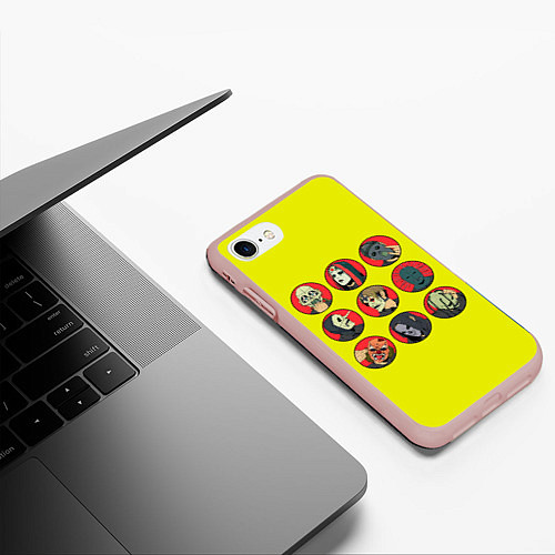 Чехол iPhone 7/8 матовый Sliknot bros / 3D-Светло-розовый – фото 3
