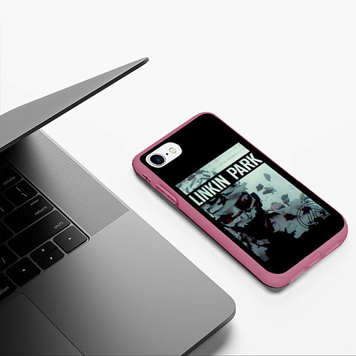 Чехол iPhone 7/8 матовый Living Things / 3D-Малиновый – фото 3