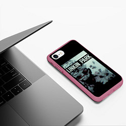 Чехол iPhone 7/8 матовый Living Things, цвет: 3D-малиновый — фото 2
