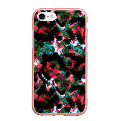 Чехол iPhone 7/8 матовый Гранжевый абстрактный узор, цвет: 3D-светло-розовый