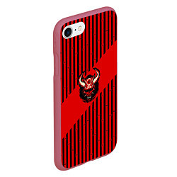 Чехол iPhone 7/8 матовый Red wood, цвет: 3D-малиновый — фото 2