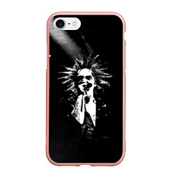 Чехол iPhone 7/8 матовый Горшок на концерте, цвет: 3D-светло-розовый
