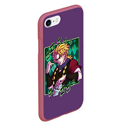 Чехол iPhone 7/8 матовый Dio Brando JoJo, цвет: 3D-малиновый — фото 2