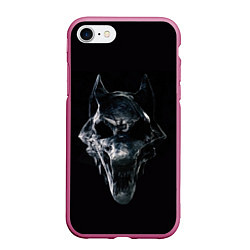 Чехол iPhone 7/8 матовый Ведьмак Кошмар волка, цвет: 3D-малиновый