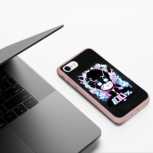 Чехол iPhone 7/8 матовый Моб Психо 100 / 3D-Светло-розовый – фото 3