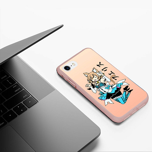 Чехол iPhone 7/8 матовый Феликс Аргайл, Re: Zero / 3D-Светло-розовый – фото 3