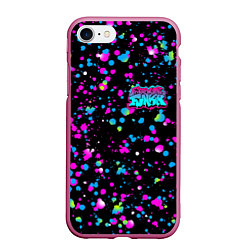 Чехол iPhone 7/8 матовый FRIDAY NIGHT FUNKIN NEON, цвет: 3D-малиновый