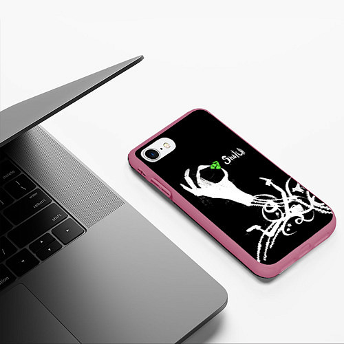 Чехол iPhone 7/8 матовый Snatch: Emerald / 3D-Малиновый – фото 3
