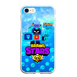 Чехол iPhone 7/8 матовый Эш Ash Brawl Stars, цвет: 3D-белый