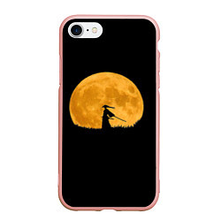 Чехол iPhone 7/8 матовый Путь самурая, цвет: 3D-светло-розовый