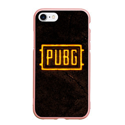 Чехол iPhone 7/8 матовый PUBG ПАБГ NEON, цвет: 3D-светло-розовый