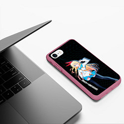 Чехол iPhone 7/8 матовый Читогэ Притворная любовь, цвет: 3D-малиновый — фото 2