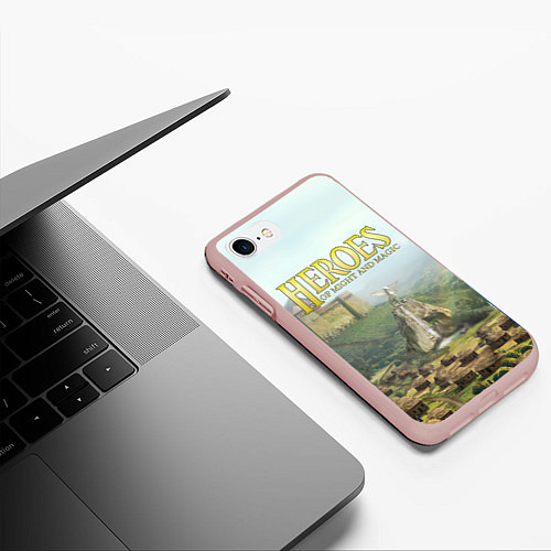 Чехол iPhone 7/8 матовый Оплот Heroes of Might and Magic 3 Z / 3D-Светло-розовый – фото 3