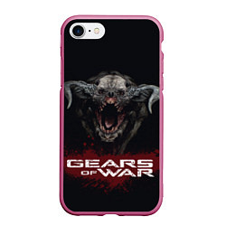 Чехол iPhone 7/8 матовый MONSTER GEARS OF WAR Z, цвет: 3D-малиновый