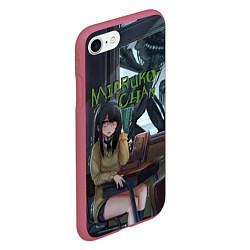Чехол iPhone 7/8 матовый Мерико Чан, цвет: 3D-малиновый — фото 2