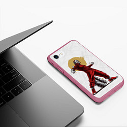 Чехол iPhone 7/8 матовый JOES JORDISON SLIPKNOT СЛИПКНОТ Z, цвет: 3D-малиновый — фото 2