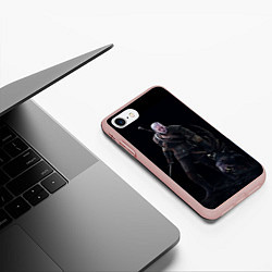 Чехол iPhone 7/8 матовый The Witcher, цвет: 3D-светло-розовый — фото 2