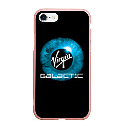 Чехол iPhone 7/8 матовый Virgin Galactic Вирджин Галактик, цвет: 3D-светло-розовый