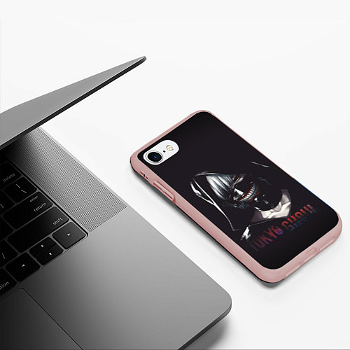 Чехол iPhone 7/8 матовый Токийский Гуль / 3D-Светло-розовый – фото 3