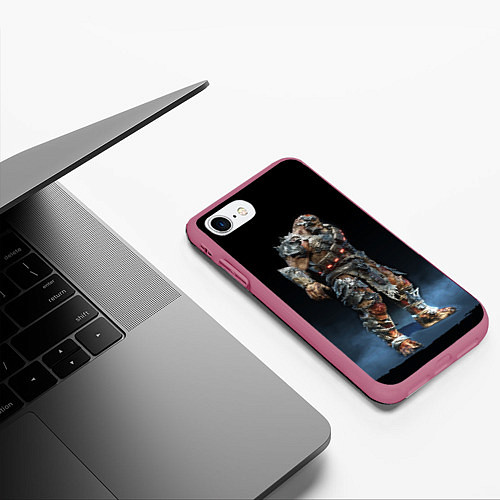 Чехол iPhone 7/8 матовый NPC GEARS OF WAR Z / 3D-Малиновый – фото 3