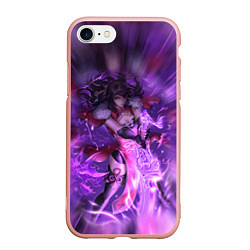 Чехол iPhone 7/8 матовый Genshin Impact Геншин Импакт Z, цвет: 3D-светло-розовый