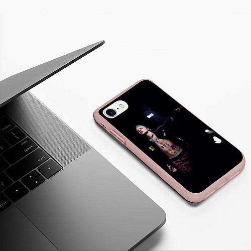 Чехол iPhone 7/8 матовый Фараон на концерте / 3D-Светло-розовый – фото 3