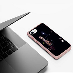 Чехол iPhone 7/8 матовый Фараон на концерте, цвет: 3D-светло-розовый — фото 2