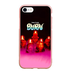 Чехол iPhone 7/8 матовый Deep Purple - Burn, цвет: 3D-светло-розовый