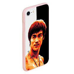 Чехол iPhone 7/8 матовый Jeet Kune Do, цвет: 3D-светло-розовый — фото 2