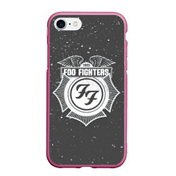 Чехол iPhone 7/8 матовый Foo Fighters 1995 FF, цвет: 3D-малиновый