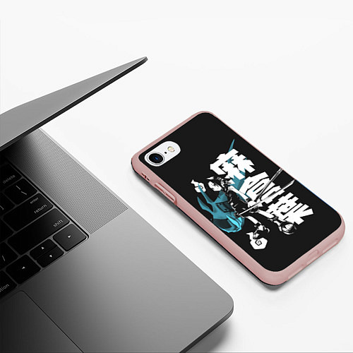 Чехол iPhone 7/8 матовый Йо Аса / 3D-Светло-розовый – фото 3