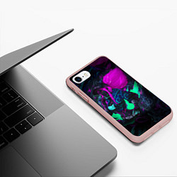 Чехол iPhone 7/8 матовый KDA AKALI NEON АКАЛИ НЕОН LEAGUE OF LEGENDS, цвет: 3D-светло-розовый — фото 2