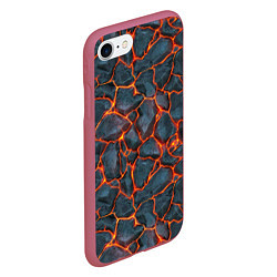 Чехол iPhone 7/8 матовый Моя магма, цвет: 3D-малиновый — фото 2