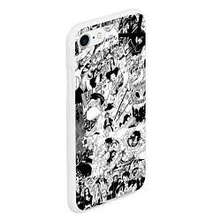 Чехол iPhone 7/8 матовый One Piece Манга страницы, цвет: 3D-белый — фото 2