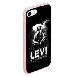 Чехол iPhone 7/8 матовый LEVI ACKERMAN Attack on Titan, цвет: 3D-светло-розовый — фото 2