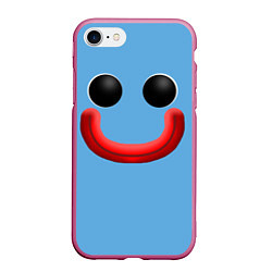 Чехол iPhone 7/8 матовый Huggy Waggy smile, цвет: 3D-малиновый
