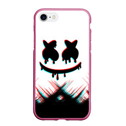 Чехол iPhone 7/8 матовый MARSHMELLO HALLOWEEN, цвет: 3D-малиновый