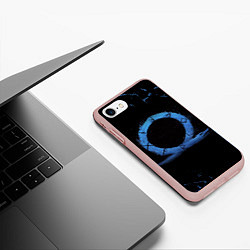 Чехол iPhone 7/8 матовый GOD OF WAR LOGO ЭМБЛЕМА РАГНАРЁК, цвет: 3D-светло-розовый — фото 2