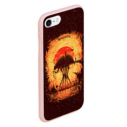 Чехол iPhone 7/8 матовый K aЛюбимый Моровинд, цвет: 3D-светло-розовый — фото 2