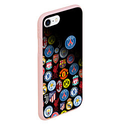 Чехол iPhone 7/8 матовый PSG LOGOBOMBING, цвет: 3D-светло-розовый — фото 2