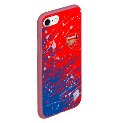 Чехол iPhone 7/8 матовый Arsenal: Фирменные цвета, цвет: 3D-малиновый — фото 2