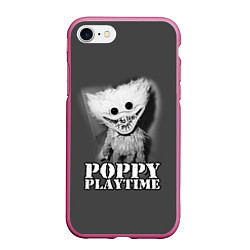 Чехол iPhone 7/8 матовый Poppy Playtime, цвет: 3D-малиновый
