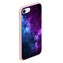 Чехол iPhone 7/8 матовый NEON GALAXY НЕОНОВЫЙ КОСМОС, цвет: 3D-светло-розовый — фото 2