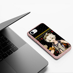Чехол iPhone 7/8 матовый БЕННЕТ НОВОГОДНИЙ, цвет: 3D-светло-розовый — фото 2
