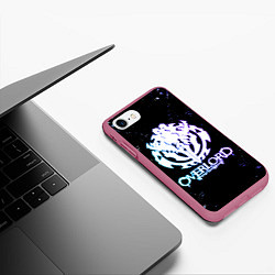 Чехол iPhone 7/8 матовый OVERLORD оверлорд neon НЕОН, цвет: 3D-малиновый — фото 2