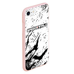 Чехол iPhone 7/8 матовый UNDERTALE Летучие мыши, цвет: 3D-светло-розовый — фото 2