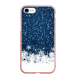 Чехол iPhone 7/8 матовый Snow, цвет: 3D-светло-розовый