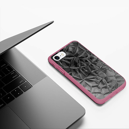 Чехол iPhone 7/8 матовый Pattern 2022 vanguard / 3D-Малиновый – фото 3